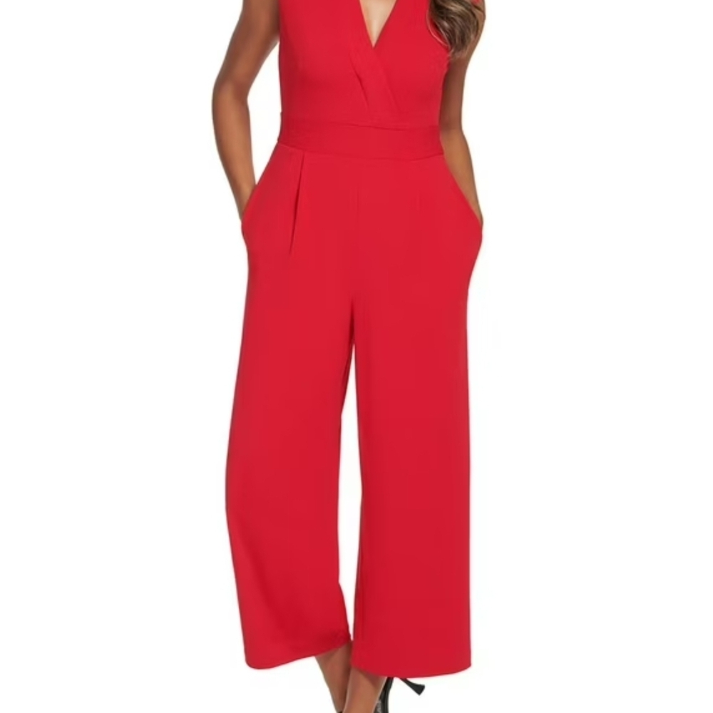 Karen Miller Red Jumpsuit Size 8